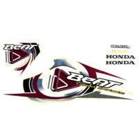 Sticker Body Kiri White - BeAT Karburator