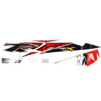 Sticker Body Kiri White Red - Supra X 125