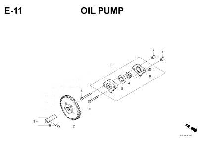 E11 – Oil Pump – Katalog Honda Scoopy eSP K93