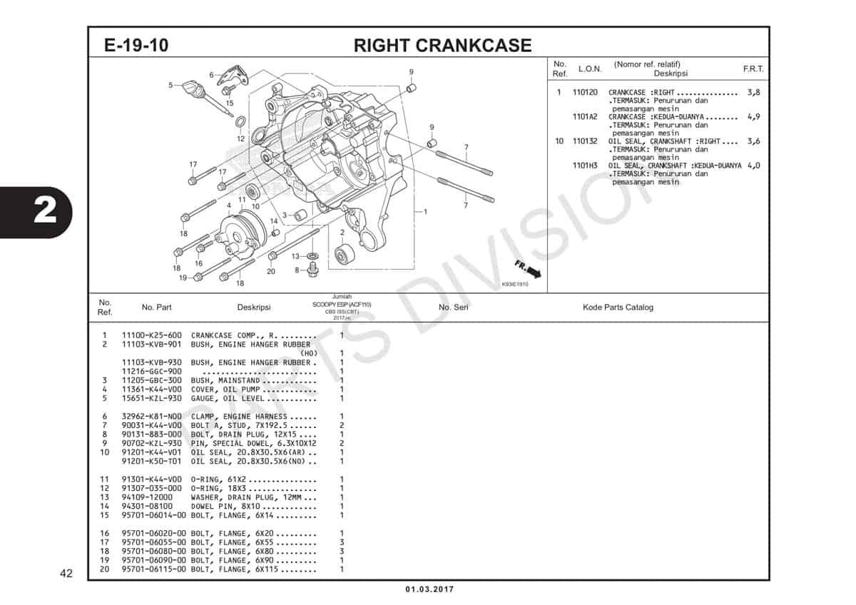 E19-10-Right-Crankcase-Katalog-Scoopy-eSP-K93