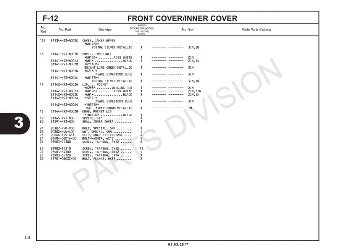 F12-2-Front-Cover-Inner-Cover-Katalog-Honda-Scoopy-eSP-K93