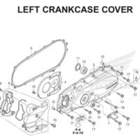 E13 Left Crankcase Cover BeAT eSP K25