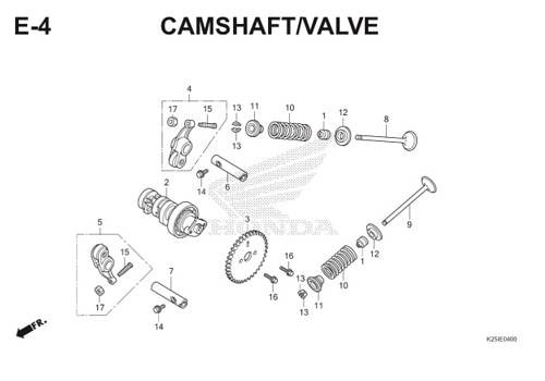 E4 Camshaft / Valve BeAT eSP K25