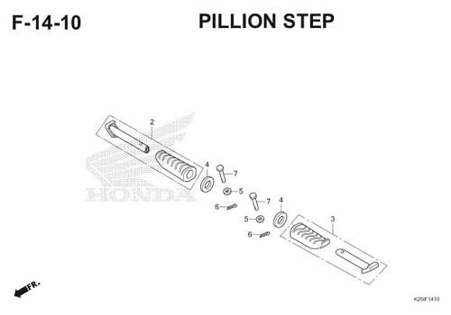 F 14 10 Pillion Step BeAT eSP K25