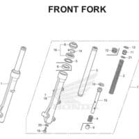 F 17 Front Fork BeAT eSP K25