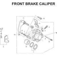 F 18 Front Brake Caliper BeAT eSP K25