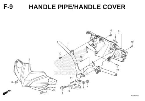 F9 Handle Pipe Handle Cover BeAT eSP K25