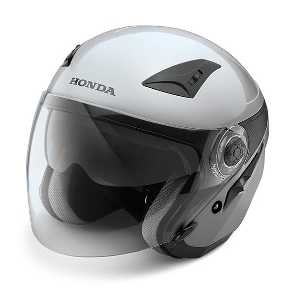 Honda Luxury Helmet Silver | Helm Resmi Honda PCX