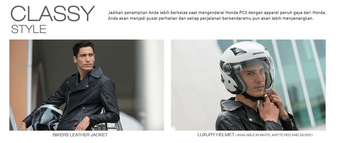 apparel resmi honda pcx 150