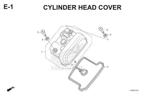 E-1 Cylinder Head Cover CBR 150R K45A