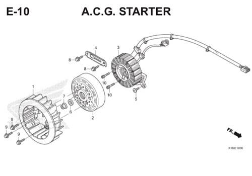 E10 – A.C.G Starter – Katalog Honda Scoopy eSP K16