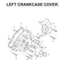 E-10 Left Crankcase Cover CB150R StreetFire K15
