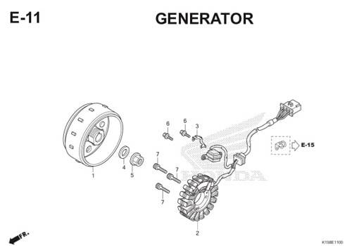 E-11 Generator CB150R StreetFire K15