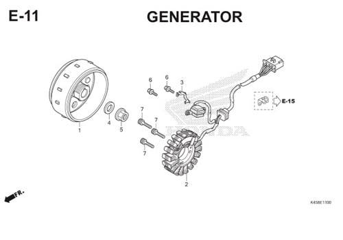 E-11 Generator CBR 150R K45A