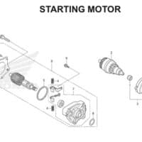 E12 – Starting Motor – Katalog Honda Scoopy eSP K16