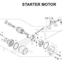 E-13 Starter Motor CB150R StreetFire K15