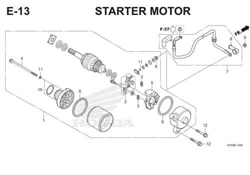 E-13 Starter Motor CBR 150R K45A