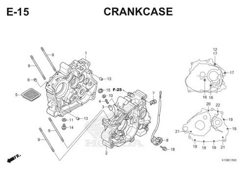 E-15 Crankcase CB150R StreetFire K15