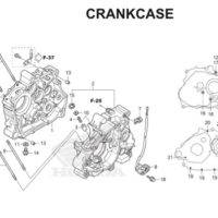 E-15 Crankcase CBR 150R K45A