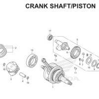 E16 – Crankshaft/Piston – Katalog Honda New CB150R StreetFire K15