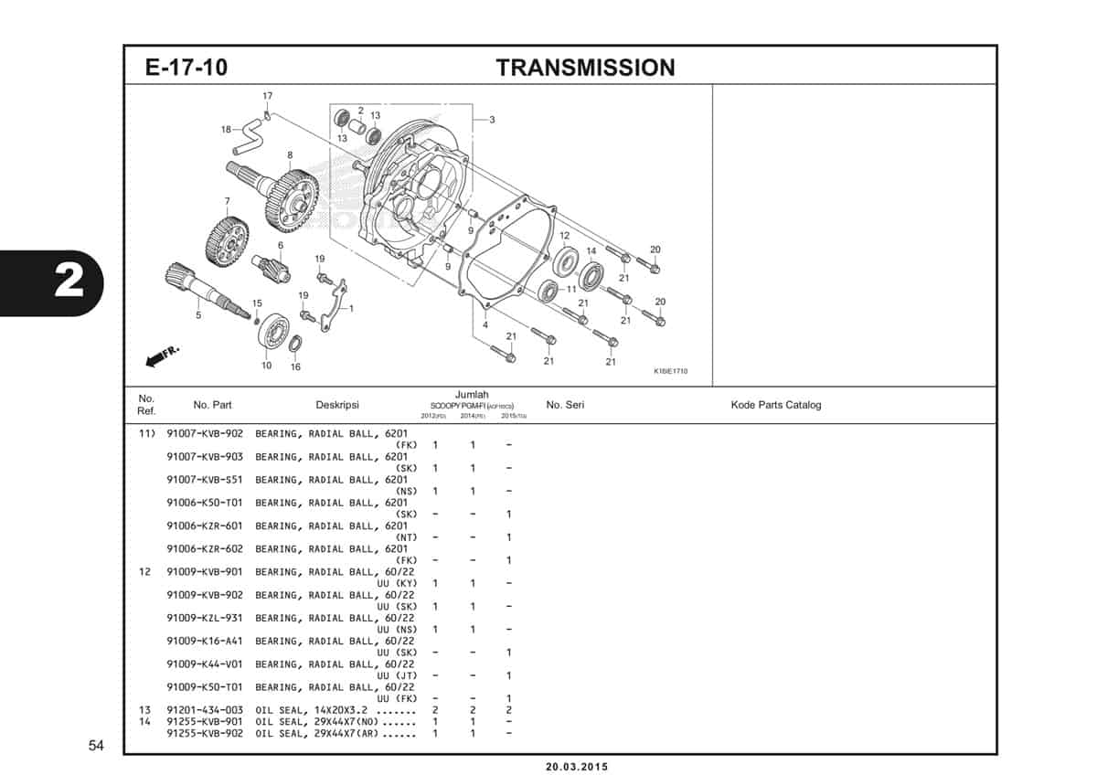 E-17-10 Transmission Katalog Scoopy eSP K16