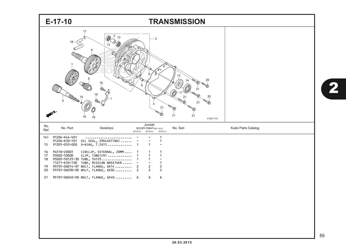 E-17-10 Transmission Katalog Scoopy eSP K16