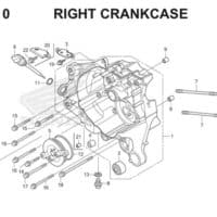 E-19-10 Right Crankcase Scoopy eSP K16