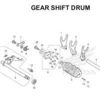 E-19 Gear Shift Drum CB150R StreetFire K15