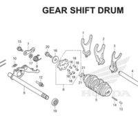 E19 – Gearshift Drum – Katalog Honda CBR 150R K45A