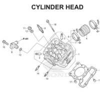 E-2 Cylinder Head CBR 150R K45A