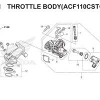 E-22-1 Throttle Body (ACF110CSTG) Scoopy eSP K16
