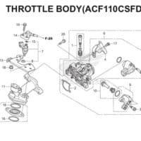 E-22 Throttle Body( ACF110CSFD/E) Scoopy eSP K16
