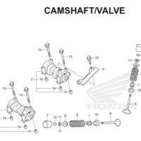 E-3 Camshaft/Valve CB150R StreetFire K15