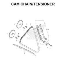 E4 – Cam Chain/Tensioner – Katalog Honda New CB150R StreetFire K15