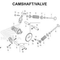 E4 – Camshaft / Valve – Katalog Honda Scoopy eSP K16