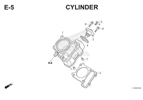 E-5 Cylinder CB150R StreetFire K15