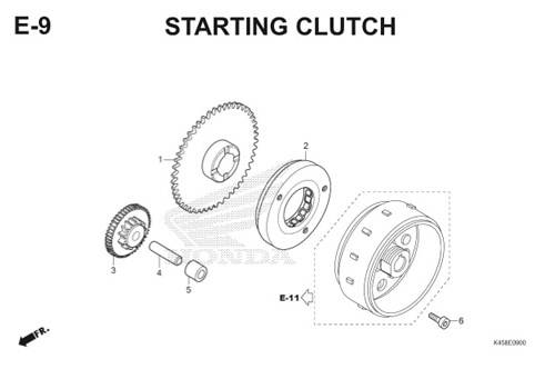 E-9 Starting Clutch CBR 150R K45A