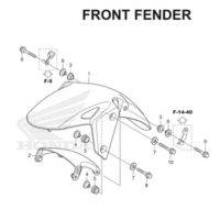 F-10 Front Fender CBR 150R K45A