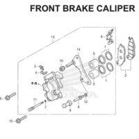 F-12 Front Brake Caliper CBR 150R K45A