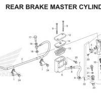 F-15 Rear Brake Master Cylinder CBR 150R K45A