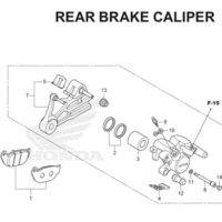 F-17 Rear Brake Caliper CB150R StreetFire K15