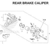 F-17 Rear Brake Caliper CBR 150R K45A