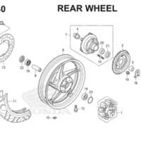 F-19-40 Rear Wheel CBR 150R K45A