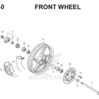 F 20 40 Front Wheel BeAT eSP K25