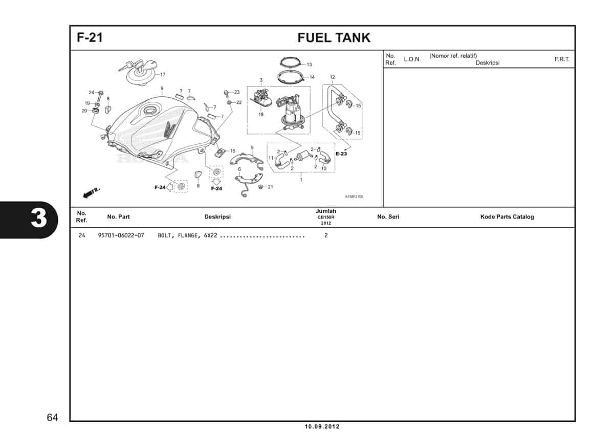 F-21 Fuel Tank Katalog CB150R StreetFire K15