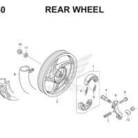 F22 – 30 – Rear Wheel – Katalog Honda BeAT eSP K25