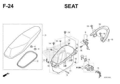 F 24 Seat BeAT eSP K25