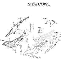 F-24 Side Cowl CB150R StreetFire K15