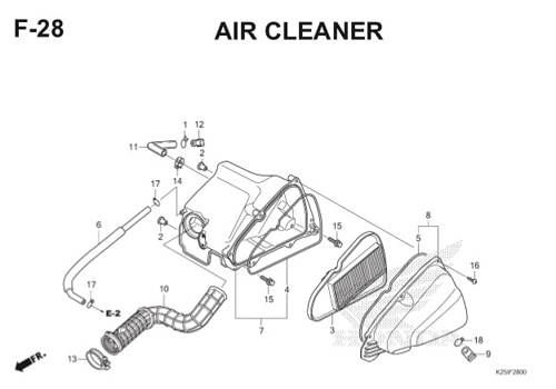 F28 – Air Cleaner – Katalog Honda BeAT eSP K25