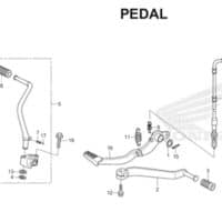 F-29 Pedal CB150R StreetFire K15